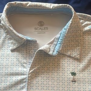 Scales polo! Size Medium with Palmetto Golf Club Logo